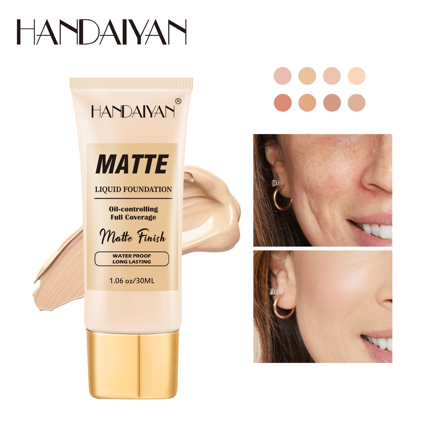 Base Líquida Matte Perfect - Alta Cobertura e Efeito Aveludado
