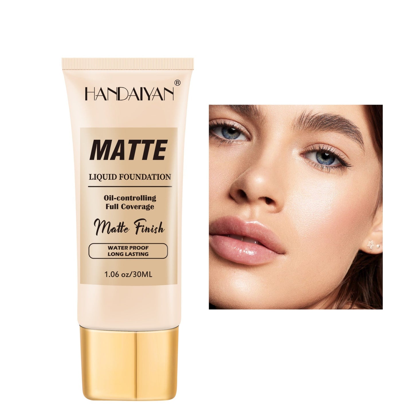Base Líquida Matte Perfect - Alta Cobertura e Efeito Aveludado