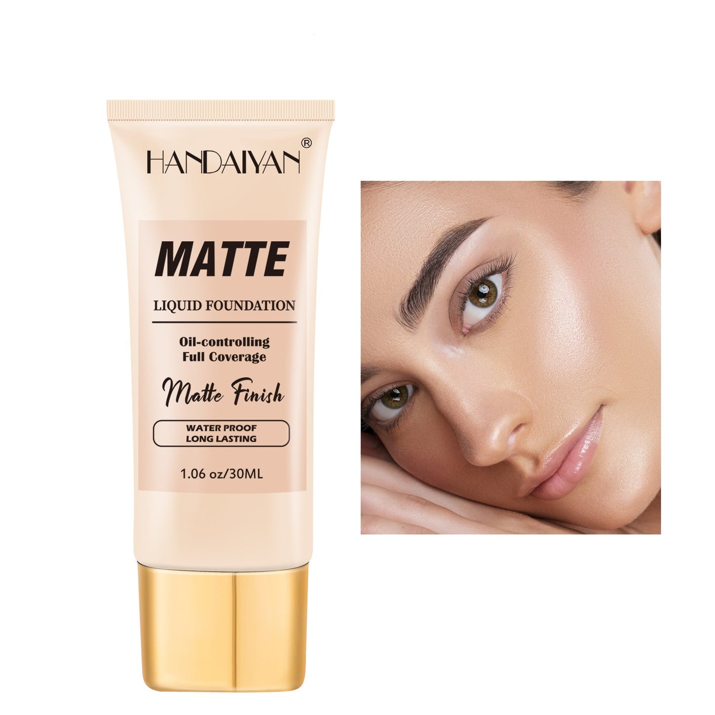 Base Líquida Matte Perfect - Alta Cobertura e Efeito Aveludado