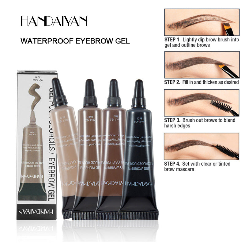 Tinta em Gel para Sobrancelhas com Pincel - Definição Profissional