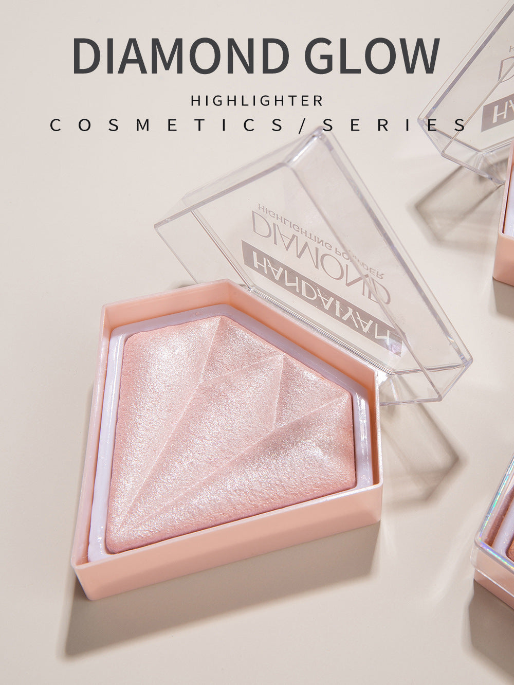 Base em Pó Compacta Glow Diamond - Cobertura Iluminadora e Uniforme