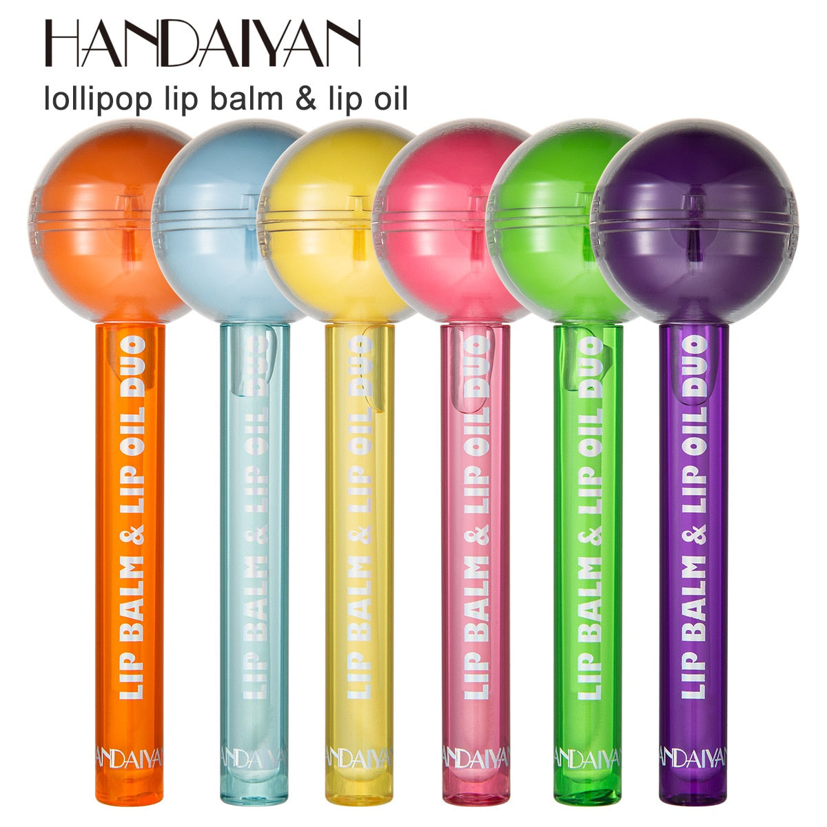 Balm Labial Gloss Pirulito - Hidratação e Brilho à Prova d'Água