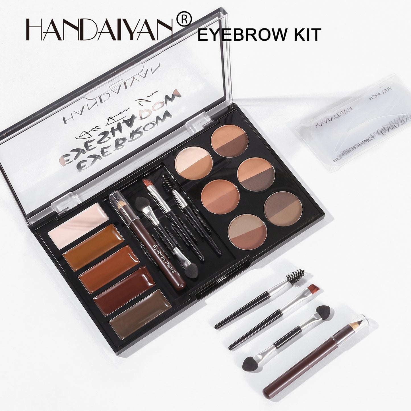 Kit de Sobrancelhas com Molde - Definição e Preenchimento Perfeitos