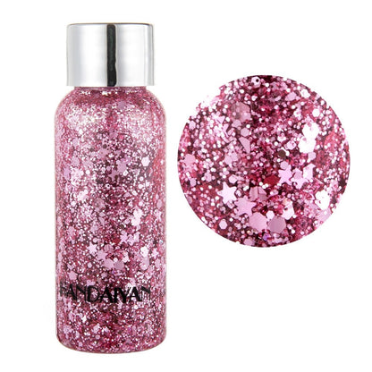 Glitter em Gel para Rosto e Corpo - Brilho Intenso para Todas as Ocasiões