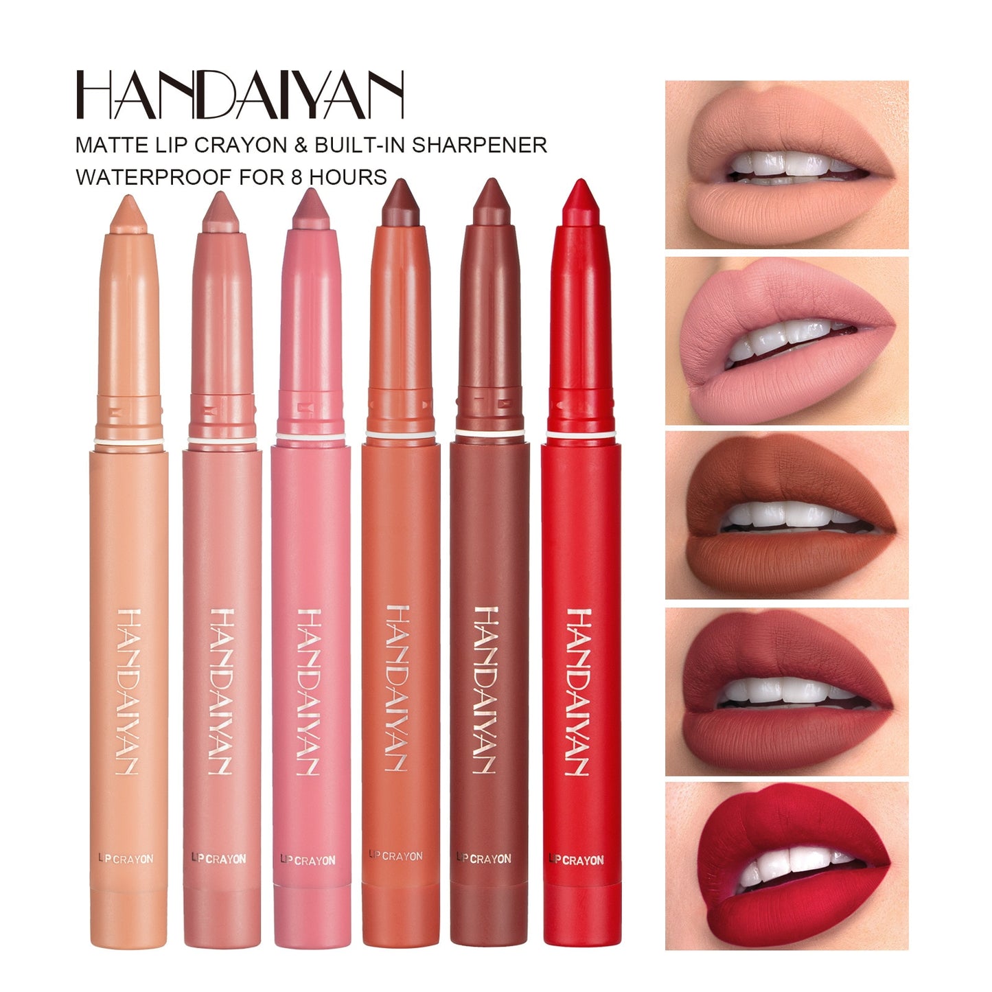 Lápis Labial Nude Matte - 12 Opções para Contorno Perfeito