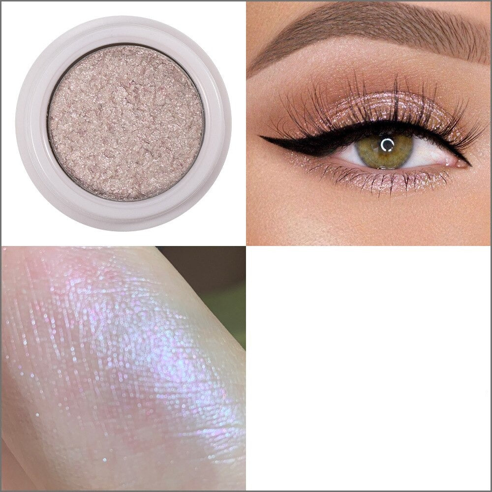 Sombra Metálica com Glitter - Efeito Luminoso para Olhos Radiantes