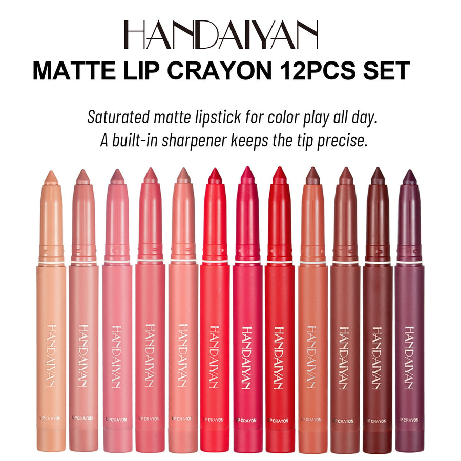 Kit 12 Lápis Labial Nude Matte — foto 5